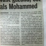 Vast gezond, eet volgens Mohammed